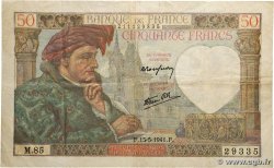 50 Francs JACQUES CŒUR FRANCE 1941 F.19.11