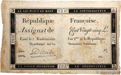 125 Livres FRANCE 1793 Ass.44a