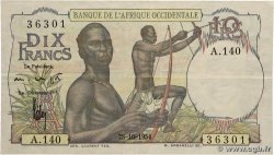 10 Francs AFRIQUE OCCIDENTALE FRANÇAISE (1895-1958) 1954 P.37 TTB