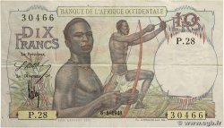 10 Francs AFRIQUE OCCIDENTALE FRANÇAISE (1895-1958) 1948 P.37 TB