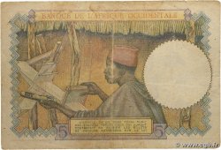 5 Francs AFRIQUE OCCIDENTALE FRANÇAISE (1895-1958) 1943 P.26 B+