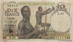 10 Francs FRENCH WEST AFRICA 1952 P.37 MB