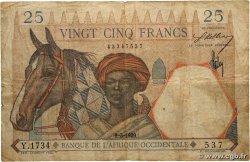 25 Francs AFRIQUE OCCIDENTALE FRANÇAISE (1895-1958) 1939 P.22 TB
