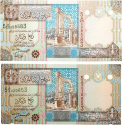 1/4 Dinar Lot LIBYE 2002 P.62 SPL+