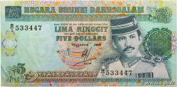 5 Ringgit BRUNEI 1989 P.14 TB+