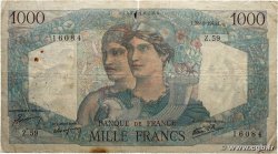 1000 Francs MINERVE ET HERCULE FRANCE 1945 F.41.05 B+