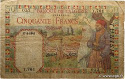 50 Francs TUNISIE 1941 P.12a pr.B