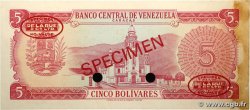 5 Bolivares Spécimen VENEZUELA  1968 P.050s AU
