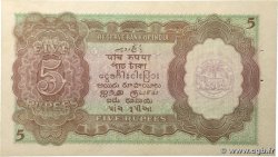 5 Rupees INDE  1937 P.018a SUP+