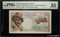 50 Francs Belain d Esnambuc CCFOM AFRIQUE ÉQUATORIALE FRANÇAISE  1947 A.132a