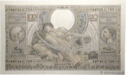 100 Francs - 20 Belgas BELGIQUE  1943 P.107