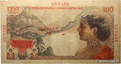 100 Francs La Bourdonnais GUYANE  1946 P.23a TB