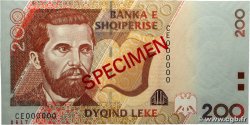 200 Lekë Spécimen ALBANIE  2007 P.71s