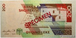 200 Lekë Spécimen ALBANIE  2007 P.71s NEUF