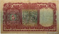 5 Rupees BIRMANIE  1938 P.04 TB
