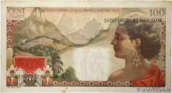 2 NF sur 100 Francs La Bourdonnais SAINT PIERRE ET MIQUELON  1960 P.32 TB