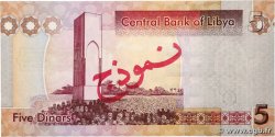 5 Dinars Spécimen LIBYA 2011 P.77s UNC-