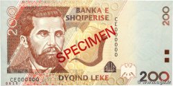200 Lekë Spécimen ALBANIE  2007 P.71s