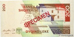 200 Lekë Spécimen ALBANIE  2007 P.71s NEUF