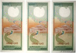 1000 Rupees Lot SRI LANKA  1990 P.101c pr.NEUF