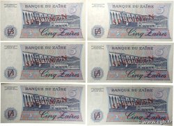 5 Zaïres Spécimen ZAÏRE 1982 P.26s SPL+