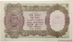 5 Rupees INDE 1937 P.018a SPL