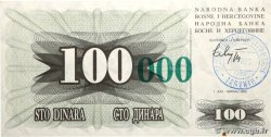 100000 Dinara BOSNIA HERZEGOVINA 1993 P.056a UNC-