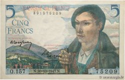 5 Francs BERGER FRANCIA  1947 F.05.07