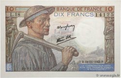 10 Francs MINEUR FRANCIA  1942 F.08.05