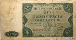 20 Zlotych POLAND 1947 P.130 F