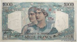 1000 Francs MINERVE ET HERCULE FRANCE  1945 F.41.01