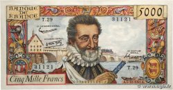 5000 Francs HENRI IV FRANCIA  1957 F.49.04