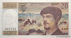 20 Francs DEBUSSY FRANCE  1983 F.66.04