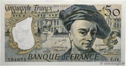 50 Francs QUENTIN DE LA TOUR FRANCE  1979 F.67.04