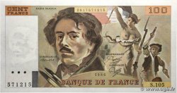 100 Francs DELACROIX modifié FRANCE  1986 F.69.10