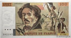 100 Francs DELACROIX modifié FRANCE  1989 F.69.13c