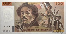 100 Francs DELACROIX imprimé en continu FRANCE  1990 F.69bis.02a