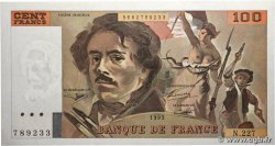 100 Francs DELACROIX imprimé en continu FRANCE  1993 F.69bis.08