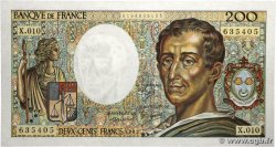 200 Francs MONTESQUIEU FRANCE  1982 F.70.02
