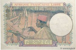 5 Francs type 1941 AFRIQUE ÉQUATORIALE FRANÇAISE  1943 A.114c VF