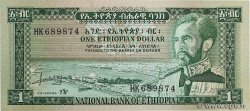 1 Dollar ETHIOPIA 1966 P.25a UNC