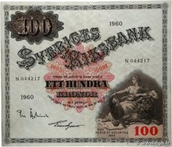 100 Kronor SUÈDE 1960 P.48b