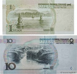 1 Yuan CHINA 1999 P.0895 et P.0898 UNC-