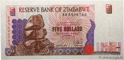 5 Dollars ZIMBABWE 1997 P.05b UNC
