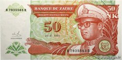 50 Nouveaux Makuta ZAIRE 1993 P.51 UNC