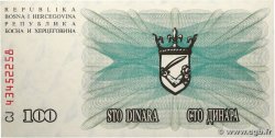 100 Dinara BOSNIA HERZEGOVINA 1992 P.013a UNC