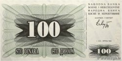 100 Dinara BOSNIA HERZEGOVINA 1992 P.013a UNC
