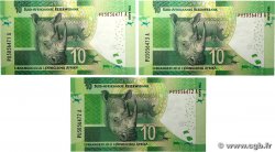 10 Rand Consécutifs SOUTH AFRICA 2016 P.138b UNC