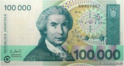100000 Dinara CROATIA 1993 P.27a