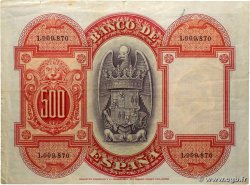 500 Pesetas SPAIN 1927 P.073c VF
